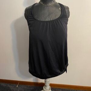 Beach Belle Black swim top, size 24